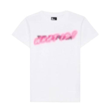 T-shirt néon coton premium – blanc