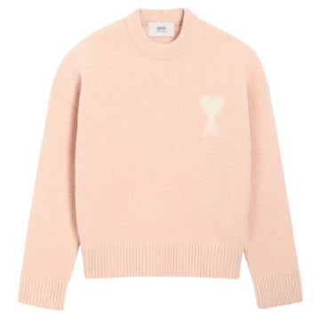 Pull maille premium – détail brodé rose
