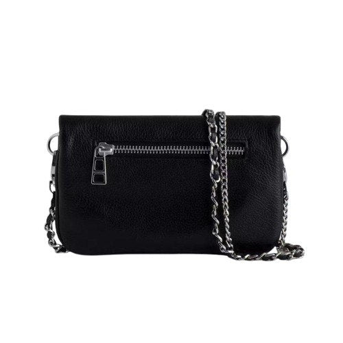 Pochette compacte à chaîne – noir