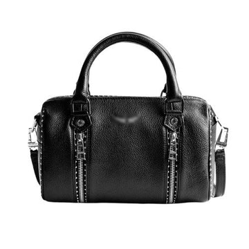 Mini sac structuré – détails métallisés