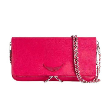 Pochette élégante à chaîne – rose
