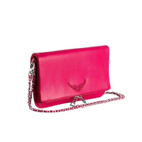 Pochette élégante à chaîne – rose