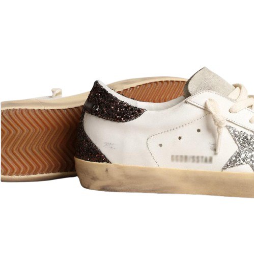 Baskets basses premium – marron & détails brillants