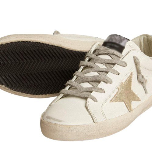 Baskets basses premium – noir & accents dorés